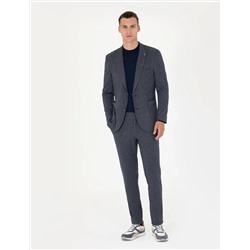Lacivert Ekstra Slim Fit Spor Takım Elbise