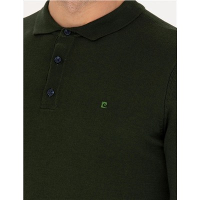 Koyu Yeşil Slim Fit Basic Kazak