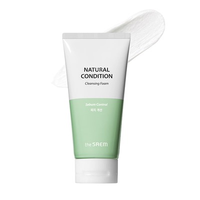 Natural Condition Cleansing Foam (Sebum Controlling), Пенка от акне и воспалений кожи препятствующая появлению жирного блеска