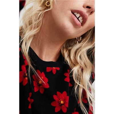 Jersey punto flores