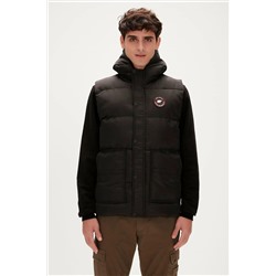 Bad Bear, Finder Vest Siyah Erkek Kapüşonlu Puffer Yelek