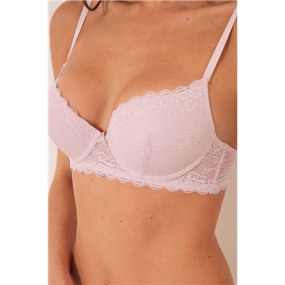 Sujetador push up GORGEOUS encaje rosa