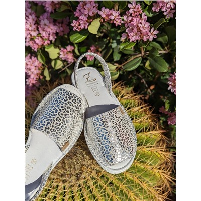 AB.Zapatos · 504-8 Guepardo plata+Pelle · MALISA (560) BLANCO