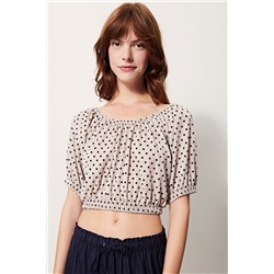 Camiseta Beige y negro