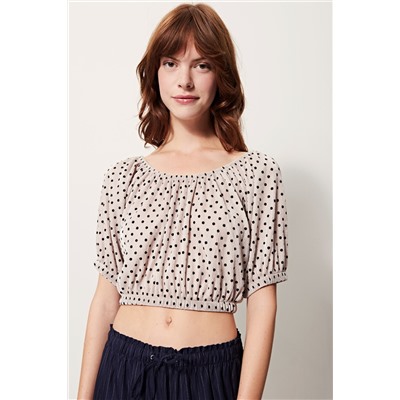 Camiseta Beige y negro
