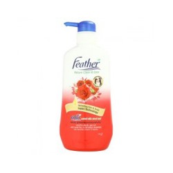 Шампунь с шиповником против перхоти и спутывания волос Feather 480 мл / Feather Nature Clean & Care Anti-Hair Fall & Detangle Shampoo 480ml