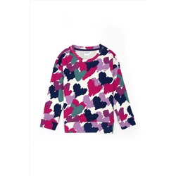 Çocuk Menekşe Bisiklet Yaka Sweatshirt