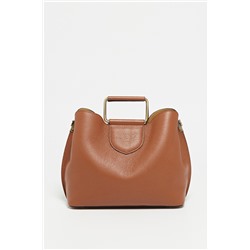 Bolso de piel Dalia Camel