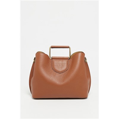 Bolso de piel Dalia Camel