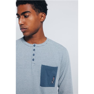 Pijama largo microraya borado galgo