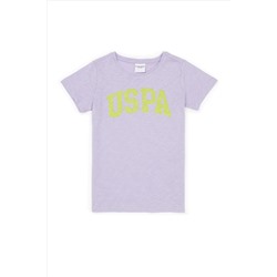 Kız Çocuk Lila Basic Tişört
