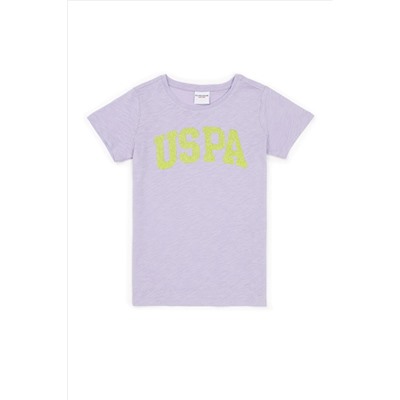 Kız Çocuk Lila Basic Tişört