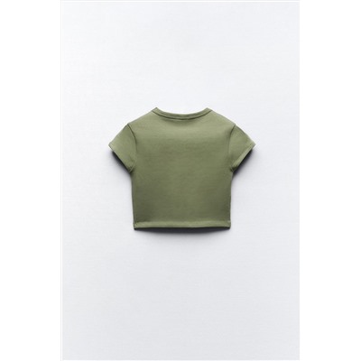 FITTED CROPPED T-SHIRT