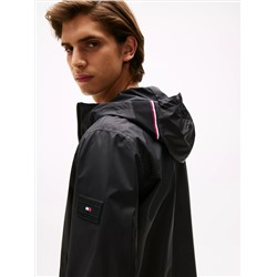 Water-Repellent Hooded Windbreaker