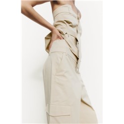 GABARDINE TROUSERS WITH WAISTBAND