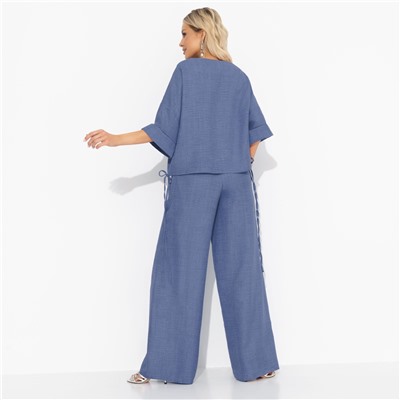 Брючный костюм свободной посадки, Энергия цвета (blue, 2 в 1)