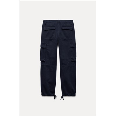ZW COLLECTION SLIM FIT CARGO TROUSERS