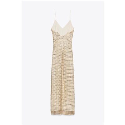 LONG RHINESTONE DRESS