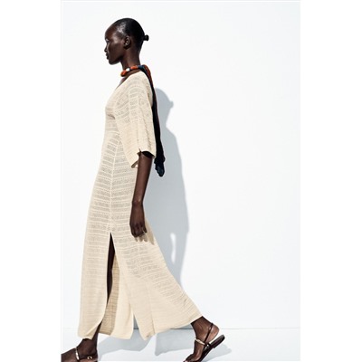 POINTELLE KNIT MAXI DRESS