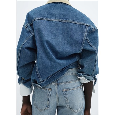 Jeans rectos bajo vuelto