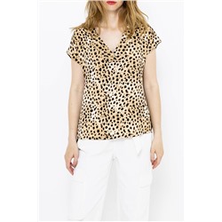 Camiseta Marrón y beige