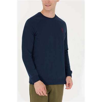 Erkek Lacivert Basic Sweatshirt
