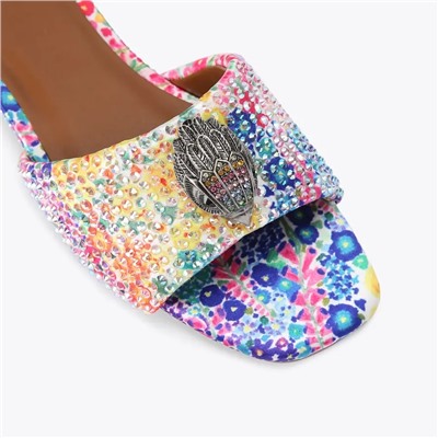 FLORAL COUTURE KENSINGTON FLAT SANDAL KURT GEIGER LONDON
