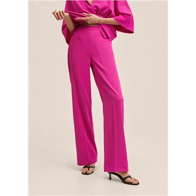 Pantalón recto bolsillos -  Mujer | MANGO OUTLET Melilla