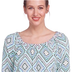 Damen Kleid mit grafischem Muster