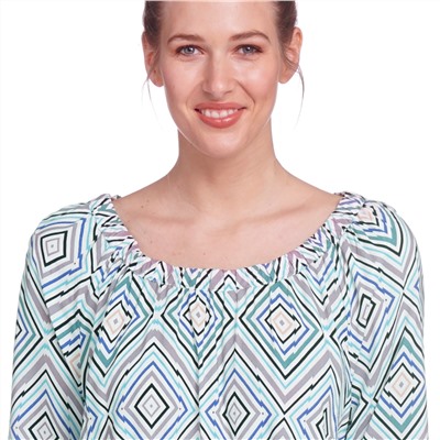 Damen Kleid mit grafischem Muster