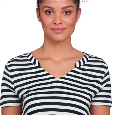 Damen T-Shirt im Streifen-Dessin