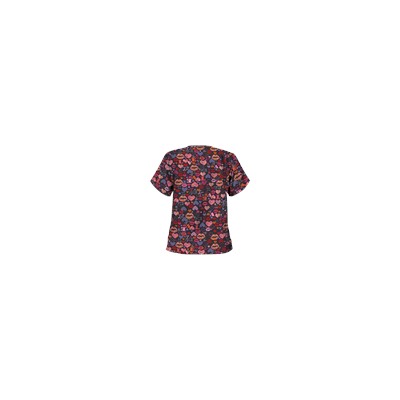 UA Read My Lips Black Print Scrub Top