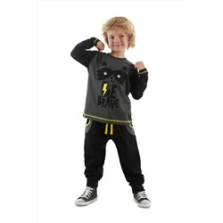 Denokids, Be Brave Erkek Çocuk T-shirt Eşofman Altı Takım