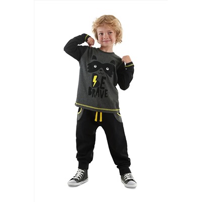 Denokids, Be Brave Erkek Çocuk T-shirt Eşofman Altı Takım