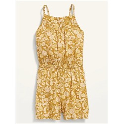 Sleeveless Printed Romper for Girls