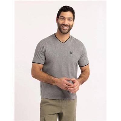 DOUBLE V-NECK T-SHIRT