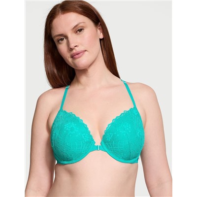 VICTORIA'S SECRET Sexy Tee Lace Lightly Lined Front-Close Demi Bra
