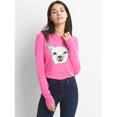 Frenchie crewneck pullover