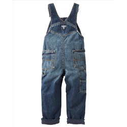Fleece-Lined Denim Overalls