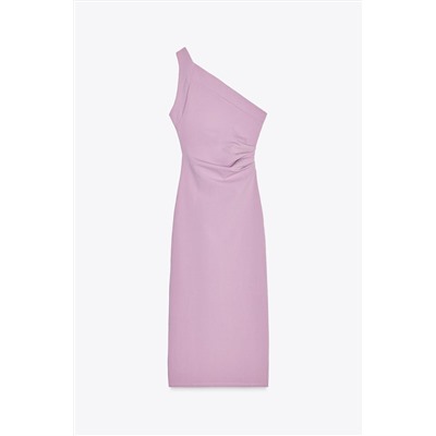 ASYMMETRIC MIDI DRESS