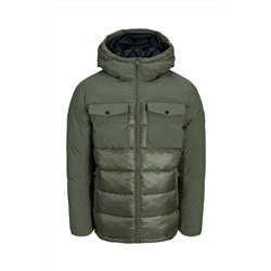 Anorak con capucha Caqui