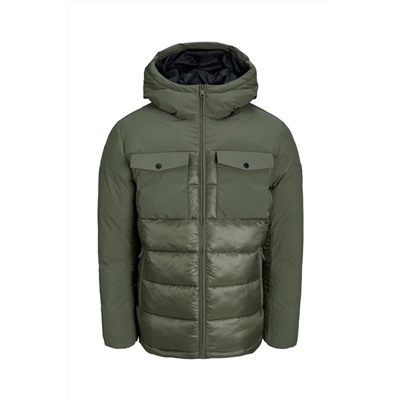 Anorak con capucha Caqui