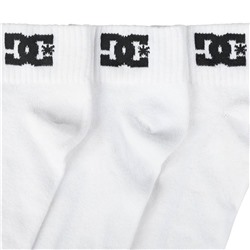 DC Shoes Quarter Unisex Socken 3 Paar weiß DC-21 QUARTER