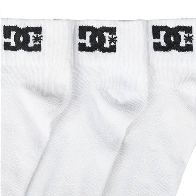DC Shoes Quarter Unisex Socken 3 Paar weiß DC-21 QUARTER