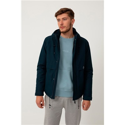 Chaqueta con capucha Azul noche
