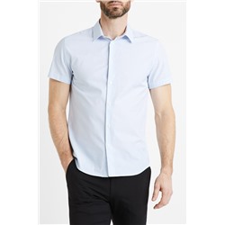 Camisa slim fit - Celeste