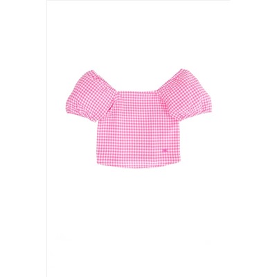 Kız Çocuk Pembe Uzun Kollu Gömlek