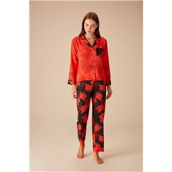 Suwen Valeria Maskülen Pijama Takımı SH23120660B