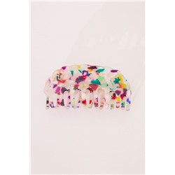 Pinza pelo estampado multicolor