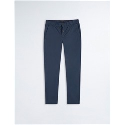 Slim Fit Chino Trousers, Men, Dark Blue